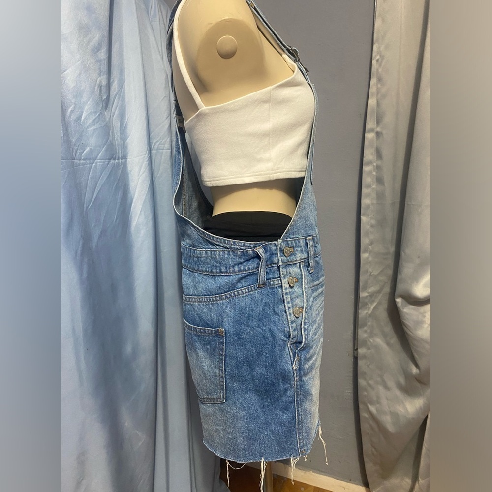 Madewell Blue Denim Overalls Classic Style - Picture 7 of 12